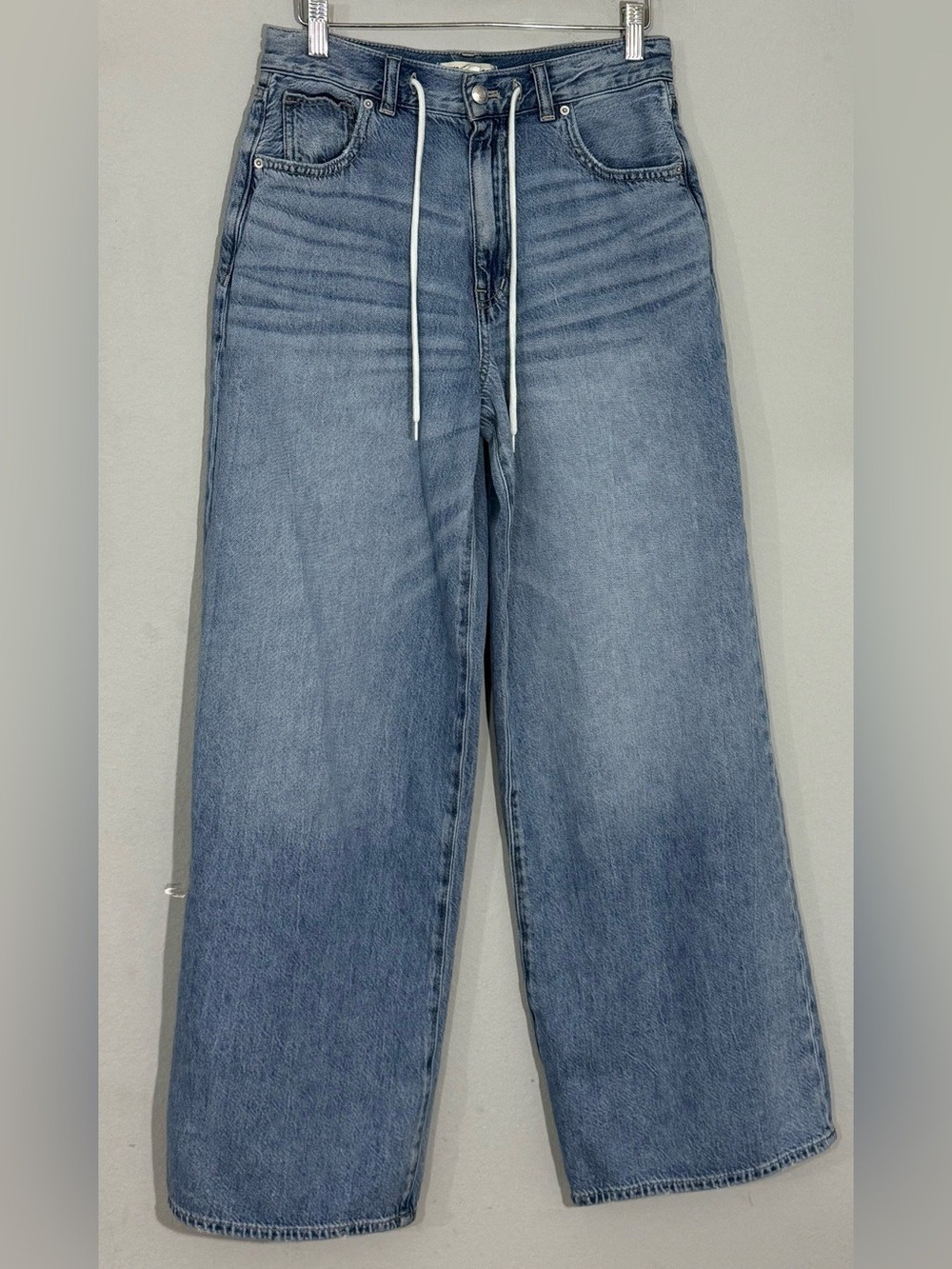 Madewell Superwide Leg Drawstring Jeans Light Wash Size 27